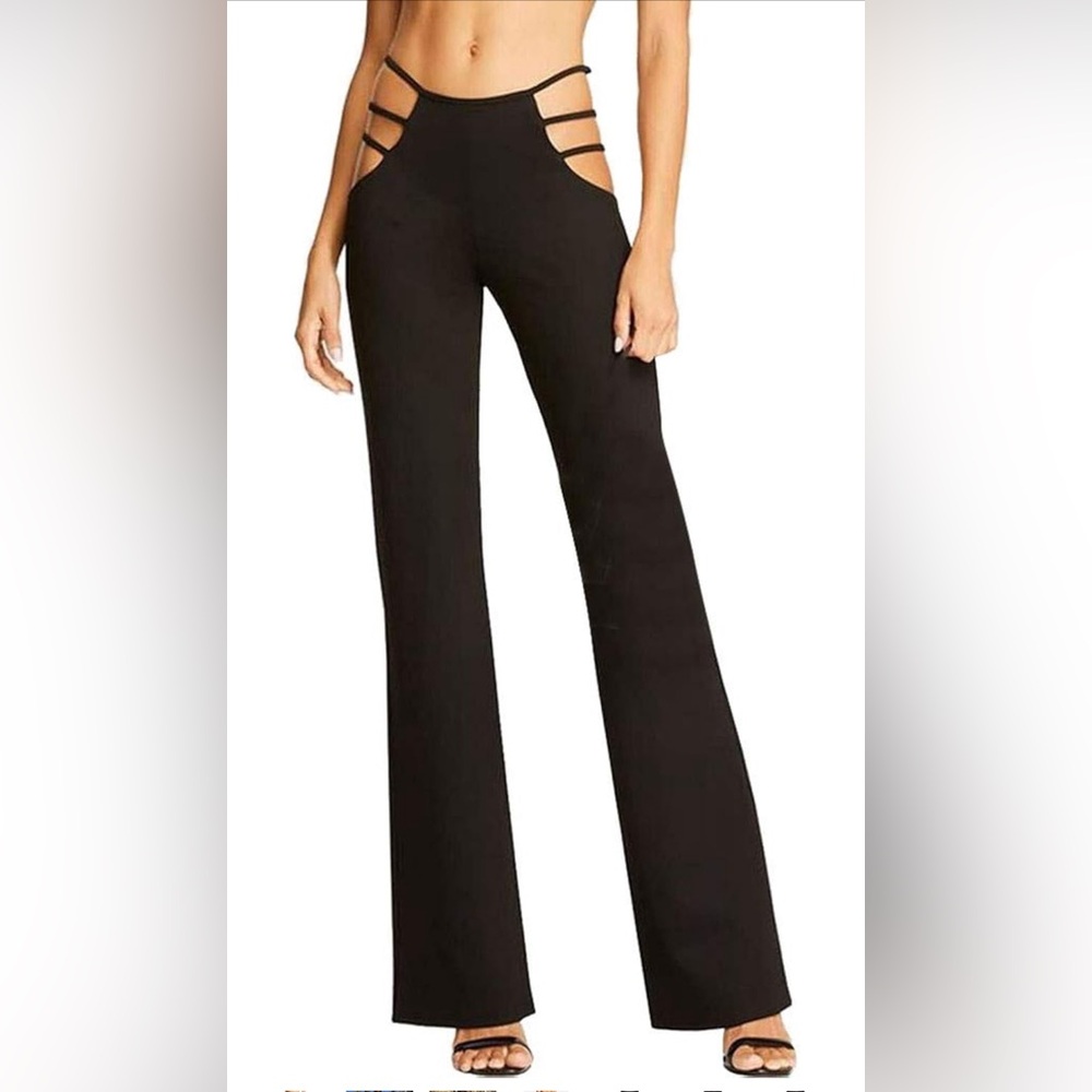High-Waist Cutout Bell Bottoms